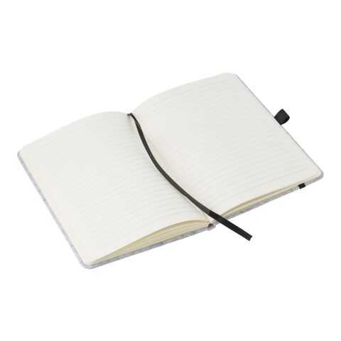 Carnet A5 en feutre Rpet Harper gris foncé | sans marquage | non disponible | non disponible