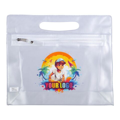 Pochette pour cosmétique en PVC translucide avec zip. orange | sans marquage | non disponible | non disponible