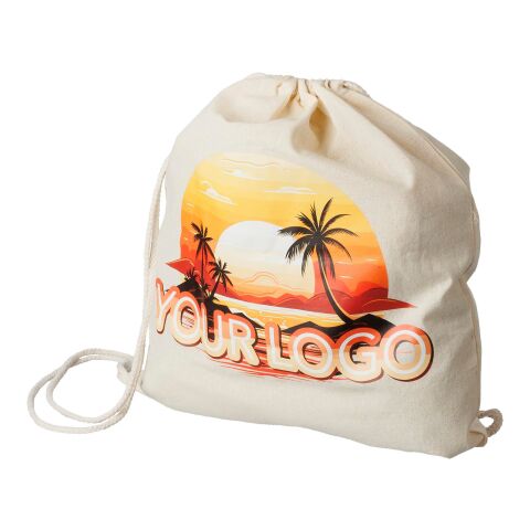 Sac à dos en coton 120 g/m2 beige | sans marquage | non disponible | non disponible