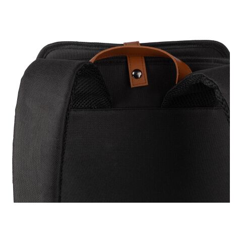 Sac à dos porte-ordinateur en polyester rPET Ralf noir | sans marquage | non disponible | non disponible