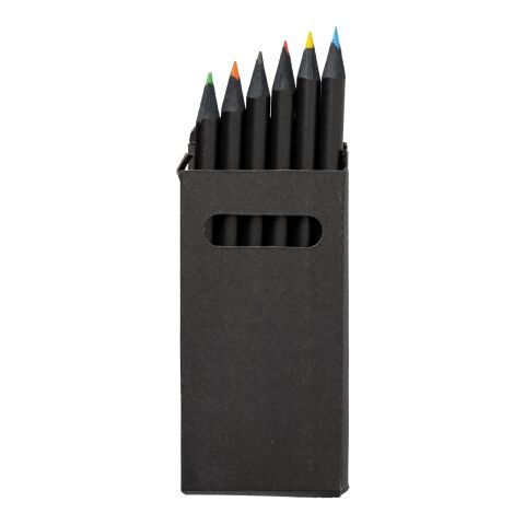 Set de 6 crayons Holger noir | sans marquage | non disponible | non disponible