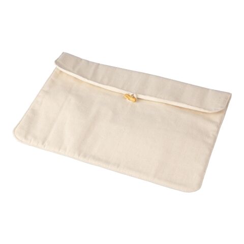 Pochette ordinateur portable en coton 220 gr/m² Dirk beige | sans marquage | non disponible | non disponible