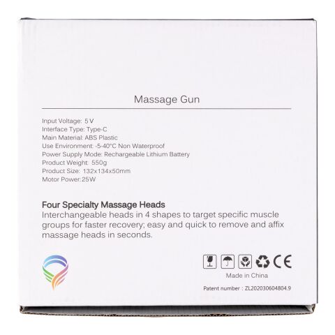 Pistolet de massage ABS Axel noir | sans marquage | non disponible | non disponible