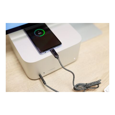 Câble de charge en nylon 100W Gerd blanc | sans marquage | non disponible | non disponible