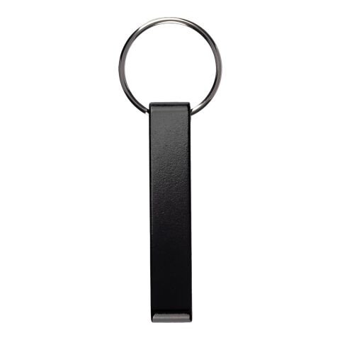 Porte-clés en aluminium recyclé Anneliese noir | sans marquage | non disponible | non disponible