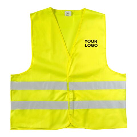 Gilet de sécurité en polyester pour adulte jaune | sans marquage | non disponible | non disponible