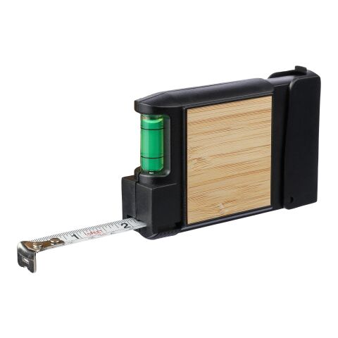 Mètre-ruban en ABS de 3 m Jeff noir | sans marquage | non disponible | non disponible