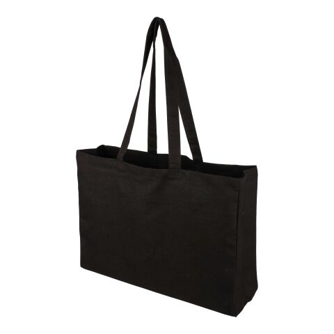 Sac shopping en coton Oeko-Tex 280 g/m2 Hugh noir | sans marquage | non disponible | non disponible
