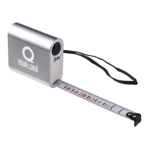 Mètre-ruban de 3 m en aluminium Frances argent | sans marquage | non disponible | non disponible