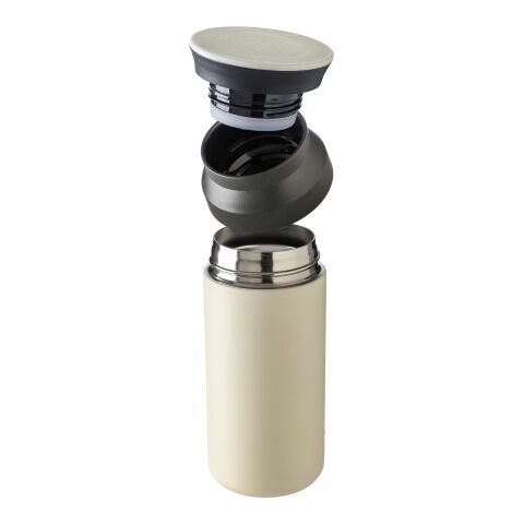 Mug double paroi en acier inoxydable Gwen noir | sans marquage | non disponible | non disponible