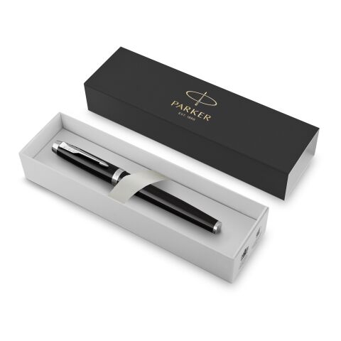 Stylo bille Parker IM, blanc noir | sans marquage | non disponible | non disponible