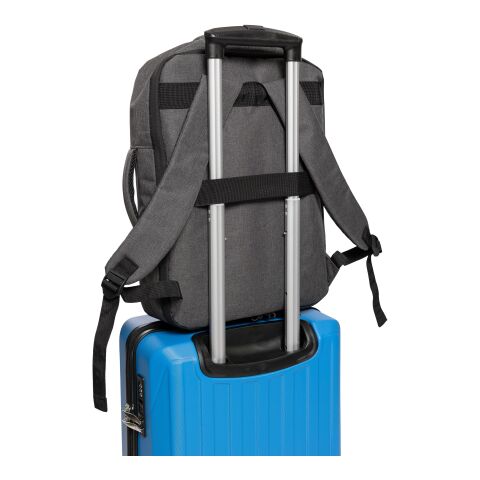 Sac à dos porte-ordinateur en rPET 300D Eulalia gris | sans marquage | non disponible | non disponible