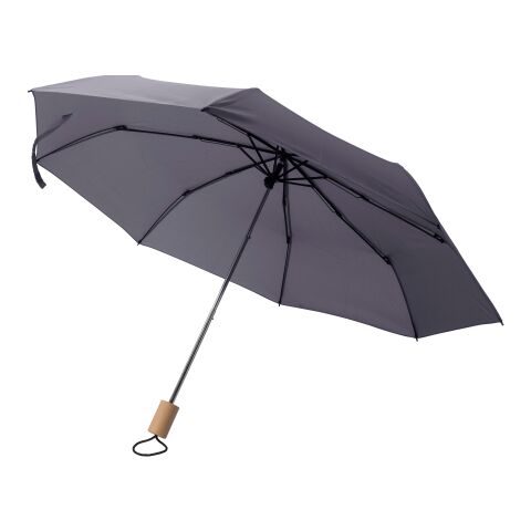 Parapluie pliable en polyester Brooklyn gris | sans marquage | non disponible | non disponible
