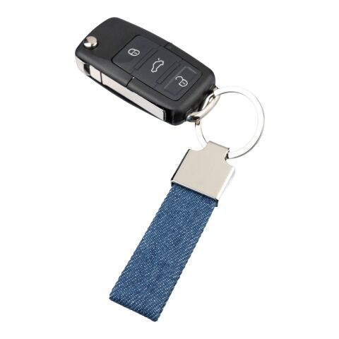 Llavero de tela vaquera Enzi bleu | sans marquage | non disponible | non disponible