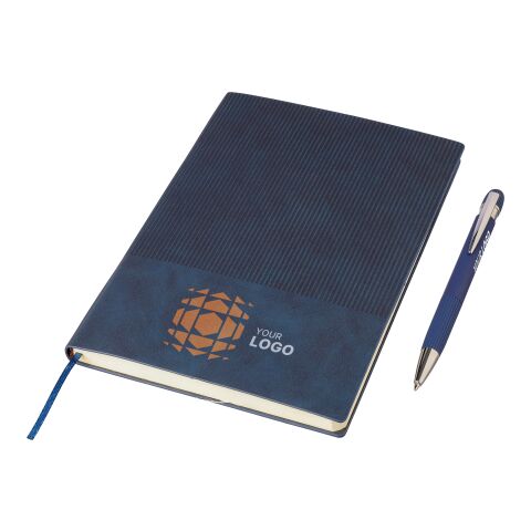Set de cuaderno de PU reciclado (A5) y bolígrafo Tarek noir | sans marquage | non disponible | non disponible
