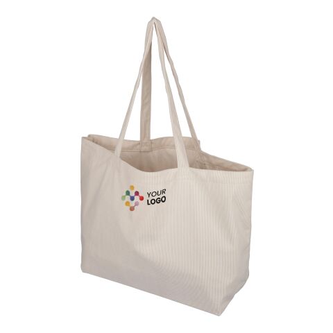 Sac shopping en velours côtelé Tino gris | sans marquage | non disponible | non disponible