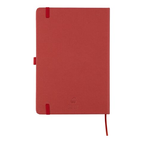 Carnet A5 en biodéchets recyclés et carton Gertrud rouge