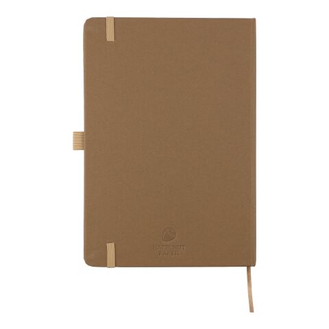 Carnet A5 en biodéchets recyclés et carton Gertrud marron | sans marquage | non disponible | non disponible