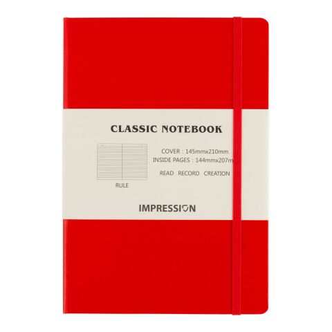 Carnet A5 de 128 pages lignées Chanelle rouge | sans marquage | non disponible | non disponible