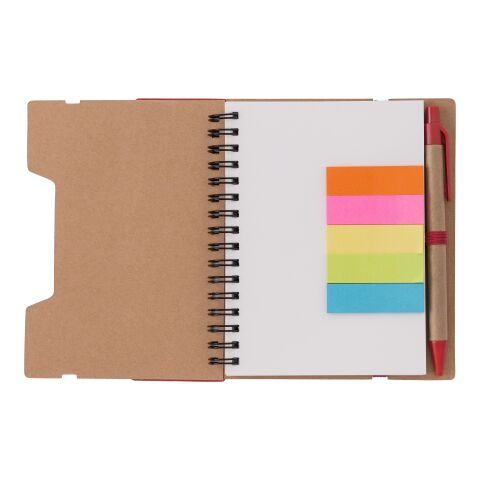 Carnet à spirale en papier recyclé Angela rouge | sans marquage | non disponible | non disponible
