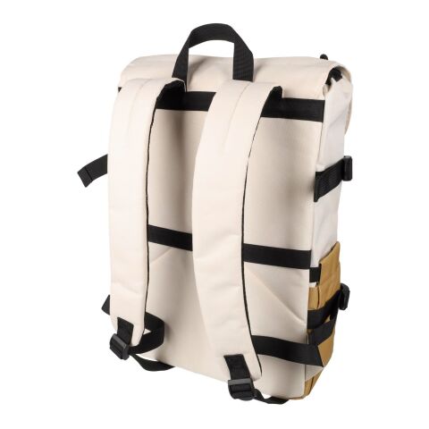 Sac à dos Vayo 2-tons | Recyclé | Ordinateur portable 15" | 11 l beige