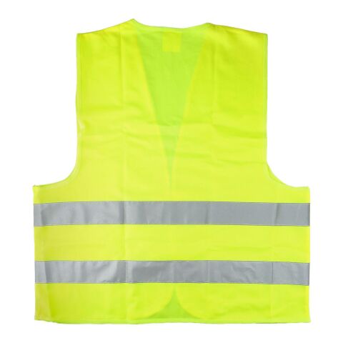 Gilet de sécurité en polyester pour adulte jaune