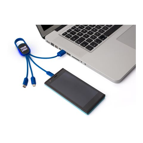 Petit câble de charge bleu
