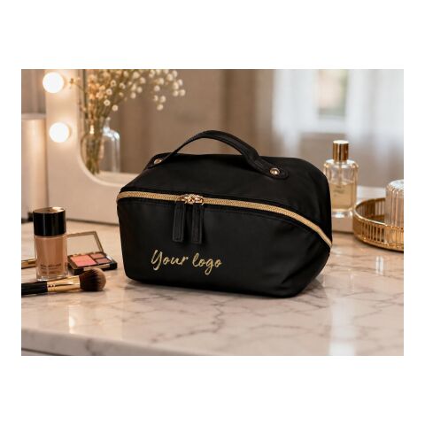 Trousse de toilette en PU recyclé Alon noir