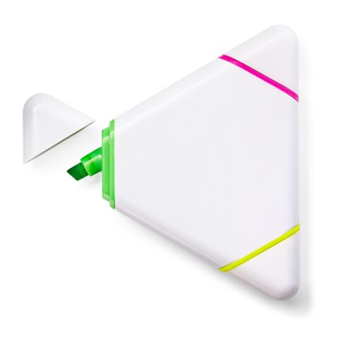 Surligneur triangulaire blanc