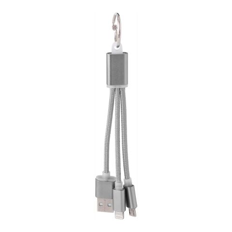 Porte-clés avec câbles argent