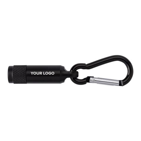 Torche en aluminium avec mousqueton noir