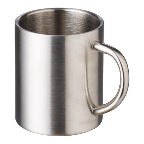 Mug double paroir en acier inoxydable Braylen 250 ml argent