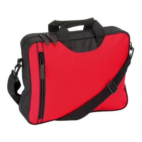 Sacoche congrès en polyester rouge