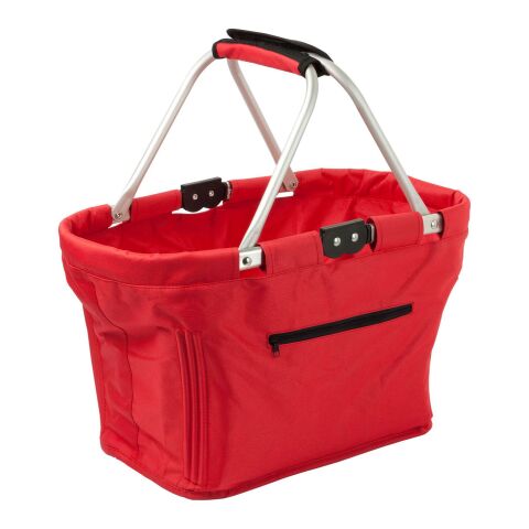 Corbeille shopping pliable rouge