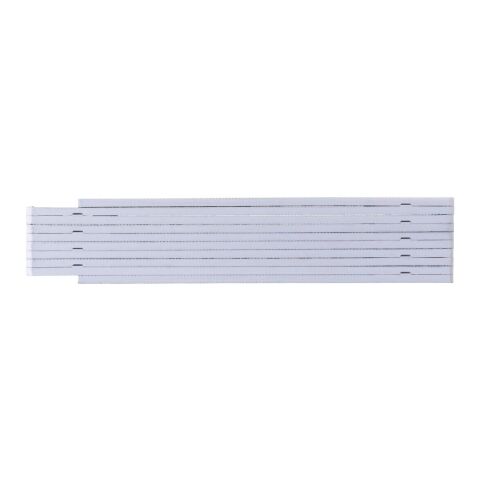 Mètre-ruban pliable en plastique d'1 m blanc