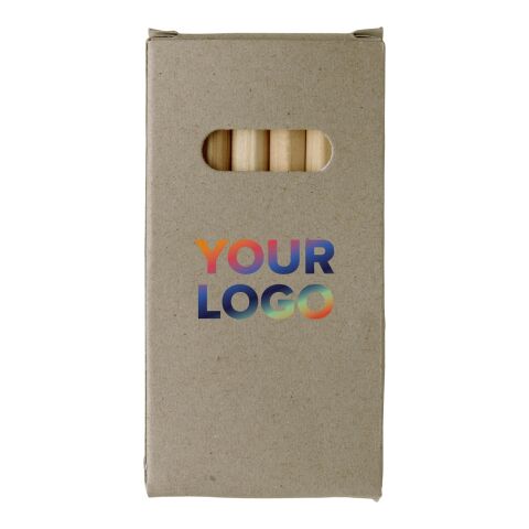 Set de 6 crayons de couleur. gris | sans marquage | non disponible | non disponible