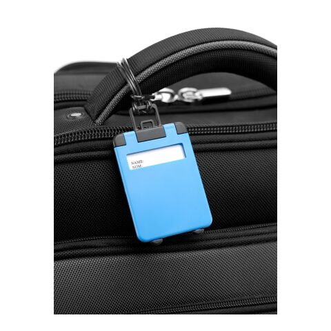 Porte-étiquette de valise bleu cobalt | sans marquage | non disponible | non disponible