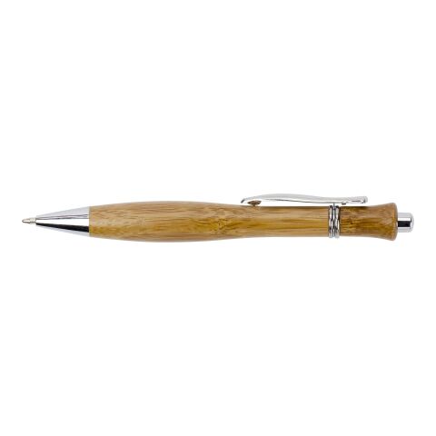 Stylo bille en bois et métal, mine noire. marron | sans marquage | non disponible | non disponible