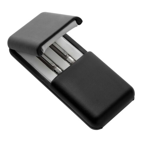 Parure stylos Charles Dickens® gris | sans marquage | non disponible | non disponible