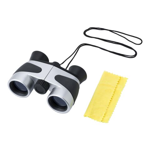Jumelles 4 x 30 en gomme et plastique noir/argent | sans marquage | non disponible | non disponible
