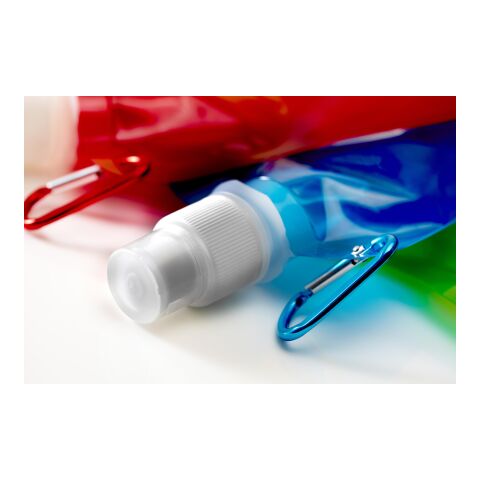 Gourde pliable en PP - 400 ml rouge | sans marquage | non disponible | non disponible
