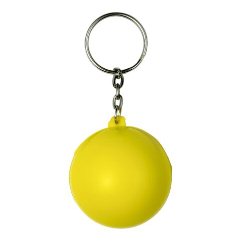 Porte-clés anti-stress en PU. jaune | sans marquage | non disponible | non disponible