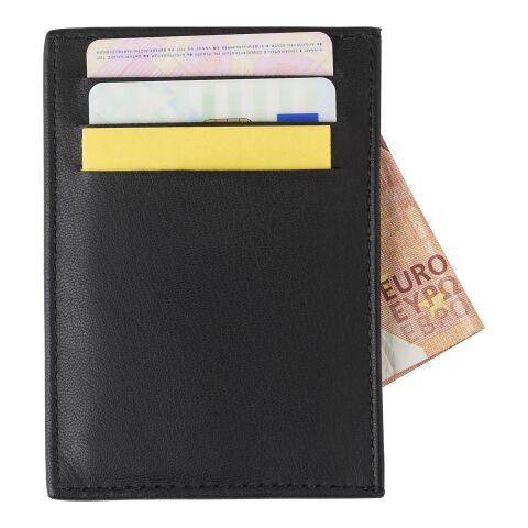Porte-carte de crédit RFID en croûte de cuir. noir | sans marquage | non disponible | non disponible