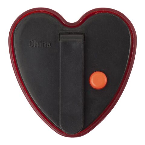 Réflecteur muni d&#039;un clip au dos. rouge | sans marquage | non disponible | non disponible