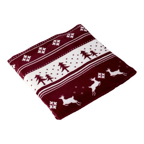 Plaid polaire en flanelle (260 g/m2) rouge foncé | sans marquage | non disponible | non disponible