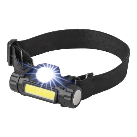 Lampe frontale rechargeable en ABS noir | sans marquage | non disponible | non disponible