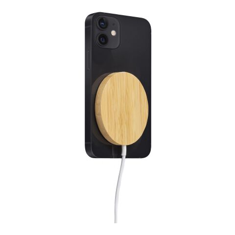 Chargeur à induction en bambou marron clair | sans marquage | non disponible | non disponible