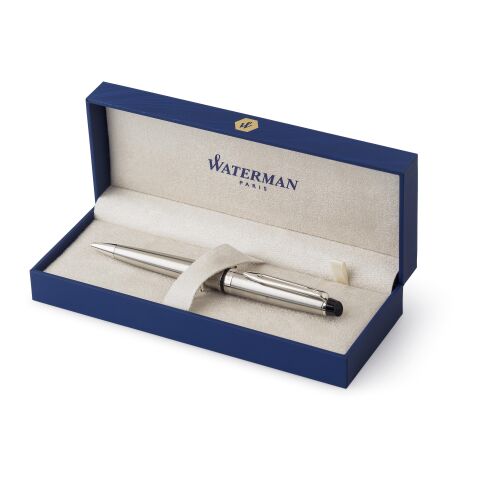 Stylo bille Waterman Expert en acier inoxydable noir | sans marquage | non disponible | non disponible