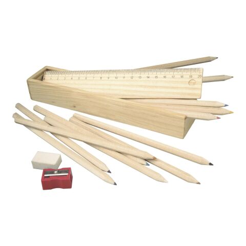 Plumier en bois marron | sans marquage | non disponible | non disponible