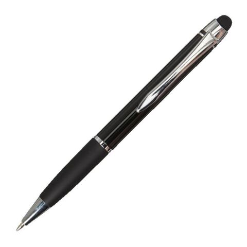 Stylo bille avec embase en gomme. noir | sans marquage | non disponible | non disponible